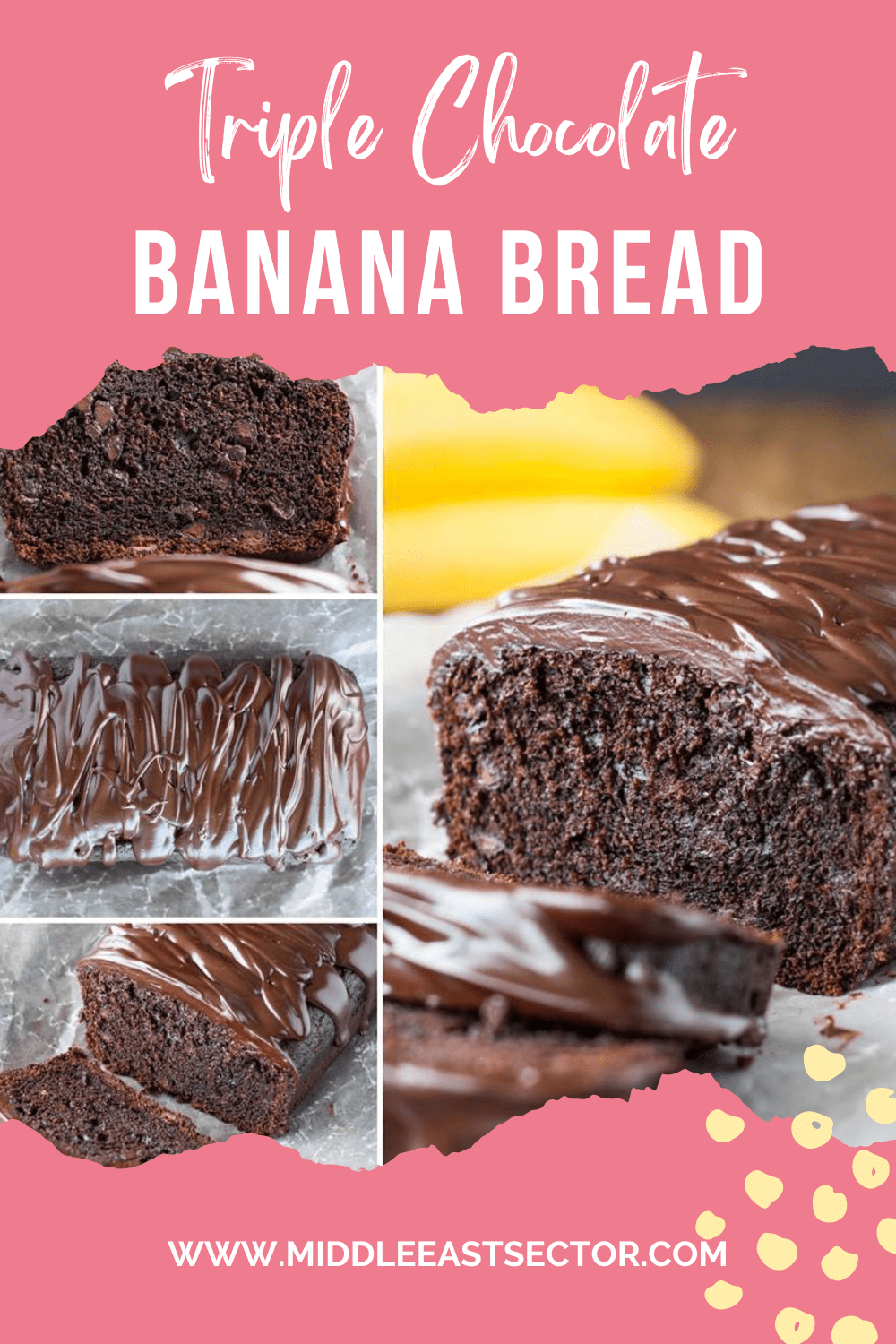 TRIPLE CHOCOLATE BANANA BREAD