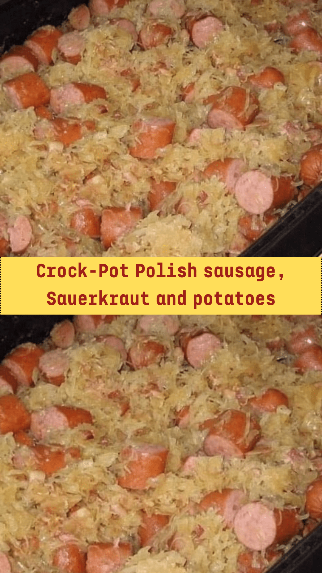 CrockPot Polish sausage, Sauerkraut and potatoes middleeastsector