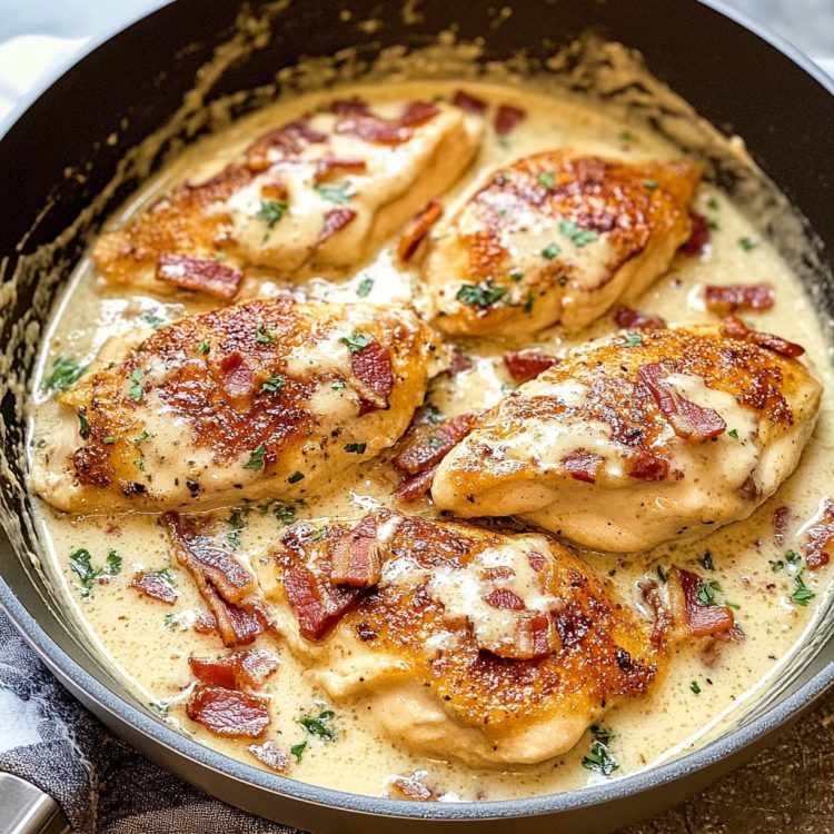 Creamy Parmesan Chicken Carbonara