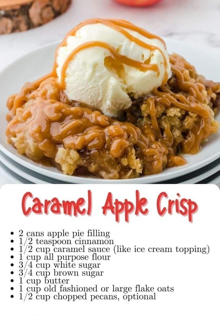 Caramel Apple Crisp