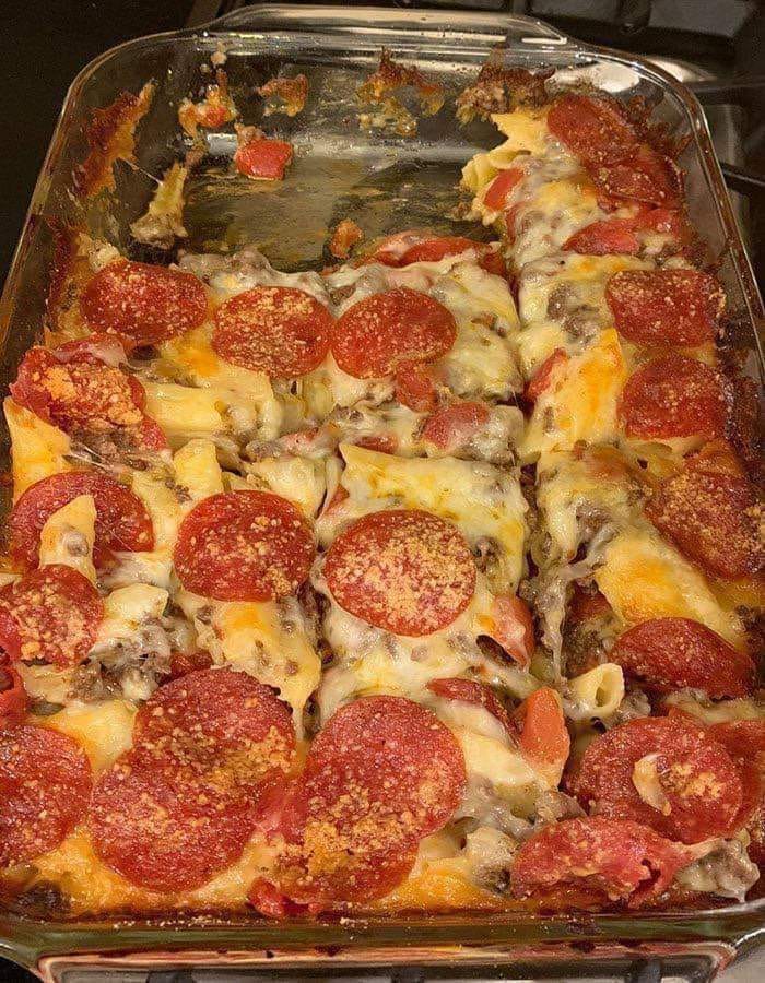 Pepperoni Pizza Casserole!!!