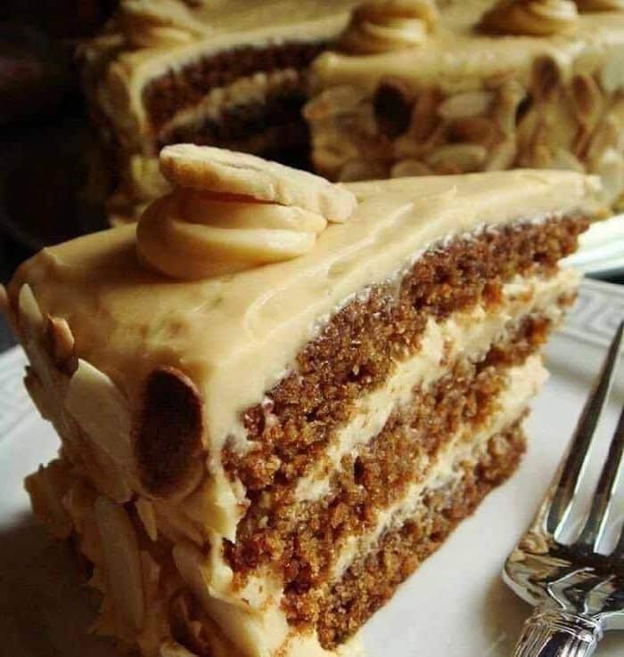 BUTTERSCOTCH CAKE WITH CARAMEL ICING!!!