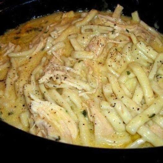 Comforting Chicken & Noodles Crock Pot!!!