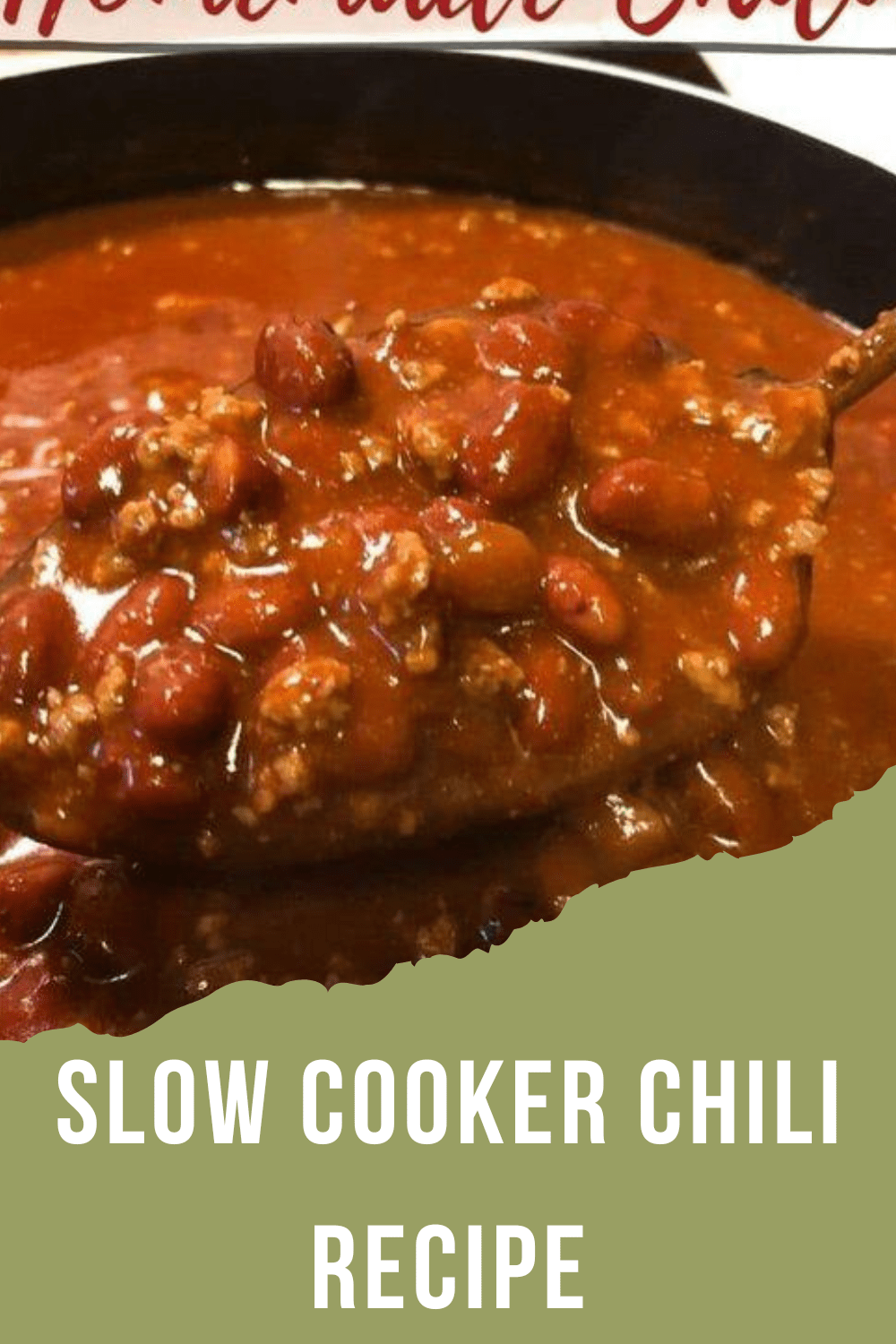 Slow cooker chili recipe
