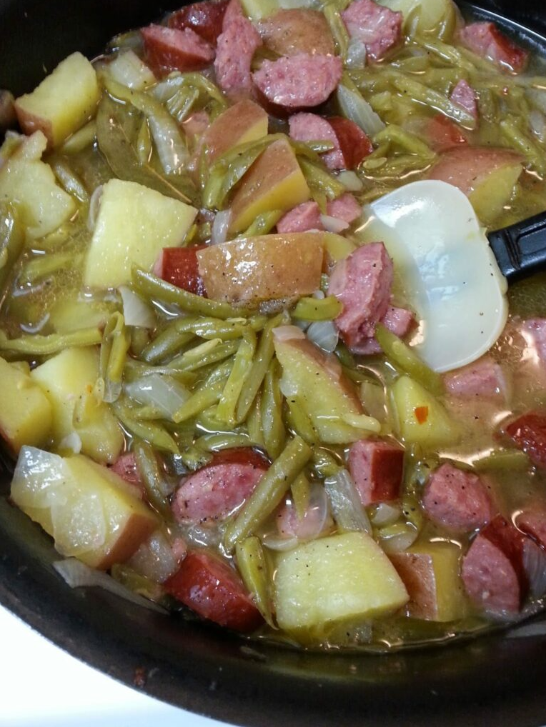 Crockpot Ham, Green Beans and Potatoes!!!