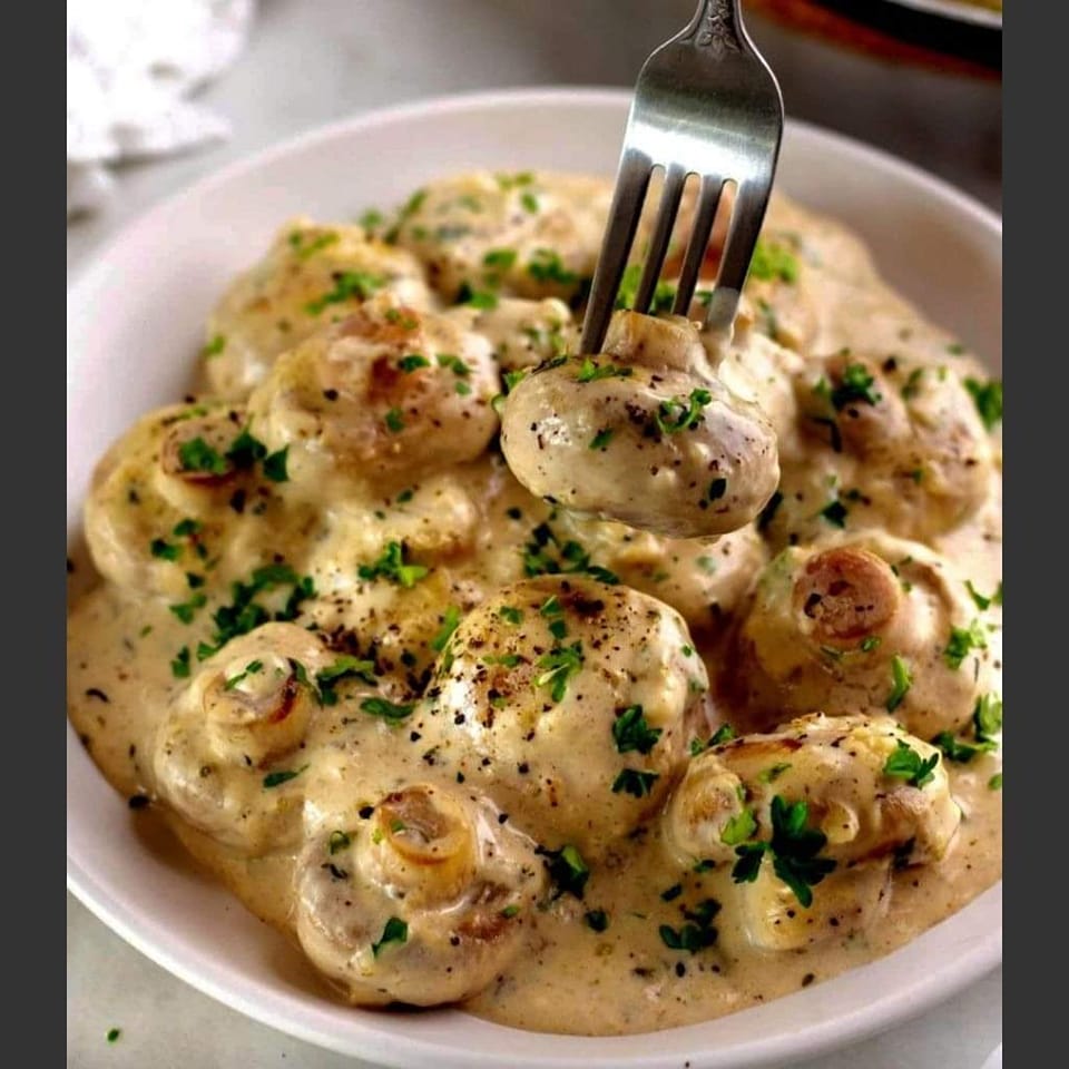 Parmesan mushrooms and garlic