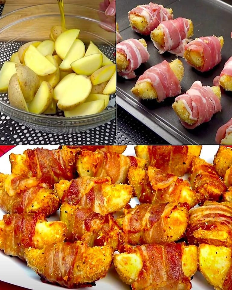 Savory Potato Rolls with Bacon