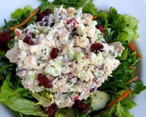 Chicken Salad with Apples and Cranberries