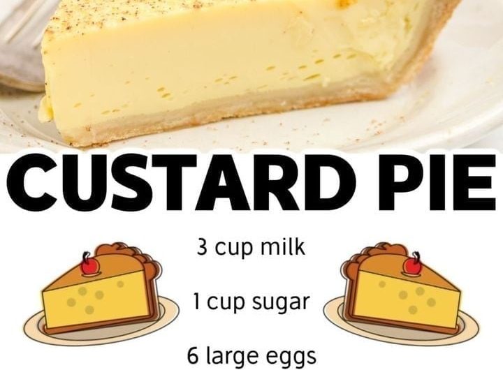 Old-fashioned CUSTARD PIE