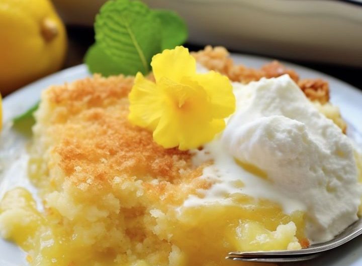 Easy Magic Lemon Cobbler