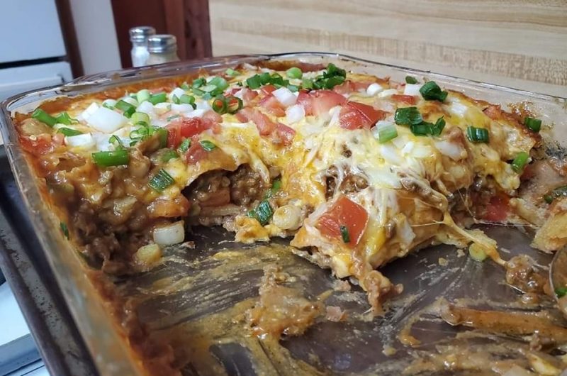 Copycat Taco Bell Mexican Pizza Casserole