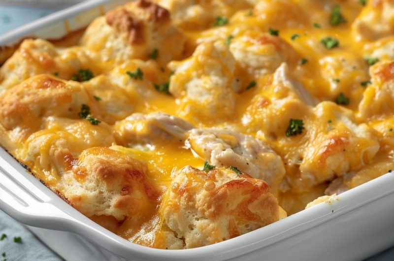 Chicken Bubble Biscuit Bake Casserole