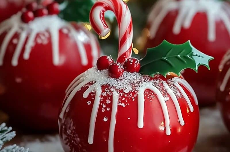 Christmas Candy Cane Apple Recipe