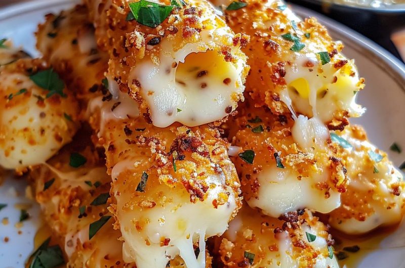 Cheesy Doritos Encrusted Mozzarella Sticks