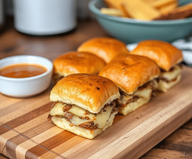 Philly Cheesesteak Sliders Recipe
