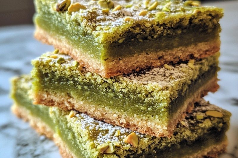 Pistachio Pudding Sugar Cookie Bars