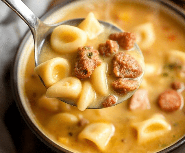 Creamy Sausage Tortellini Soup
