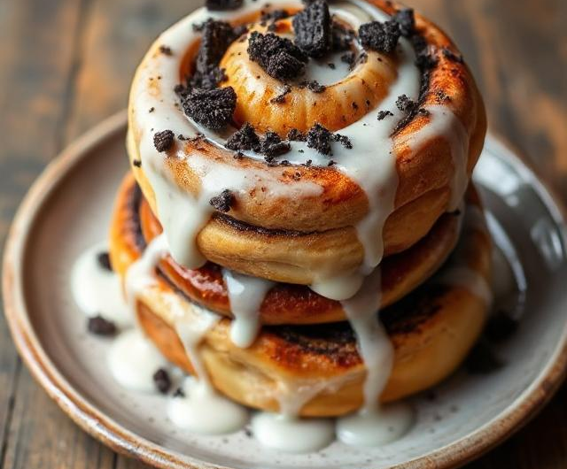 Easy Oreo Cinnamon Rolls