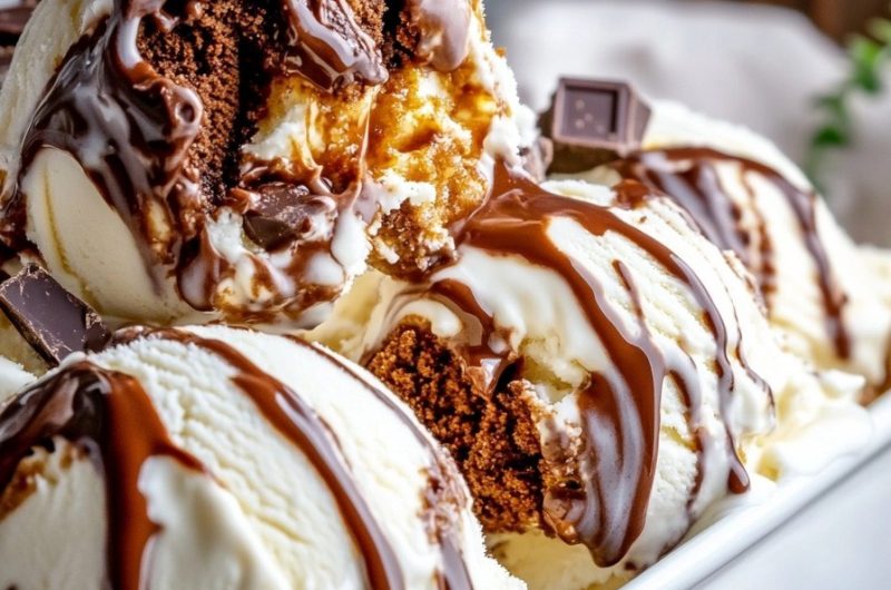 Homemade Moose Tracks Ice Cream