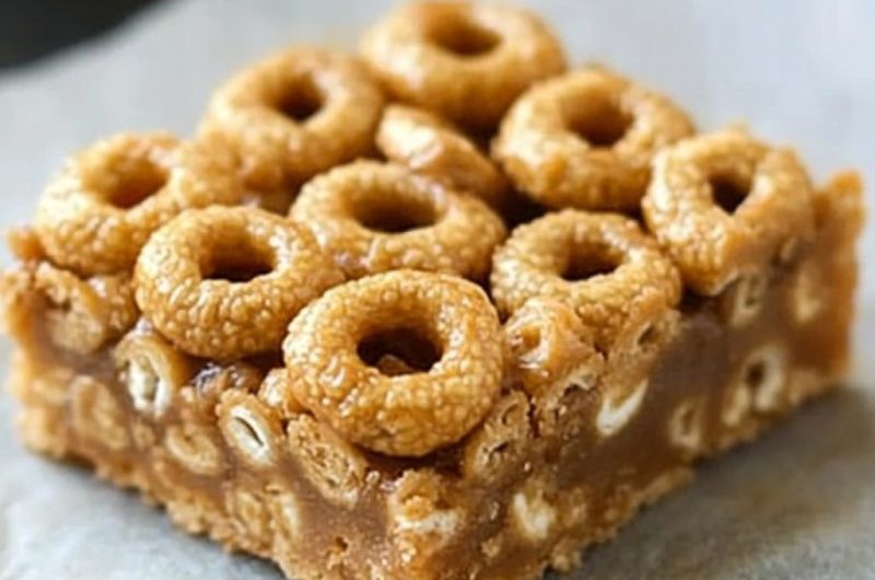 No Bake Peanut Butter Cheerio Bars
