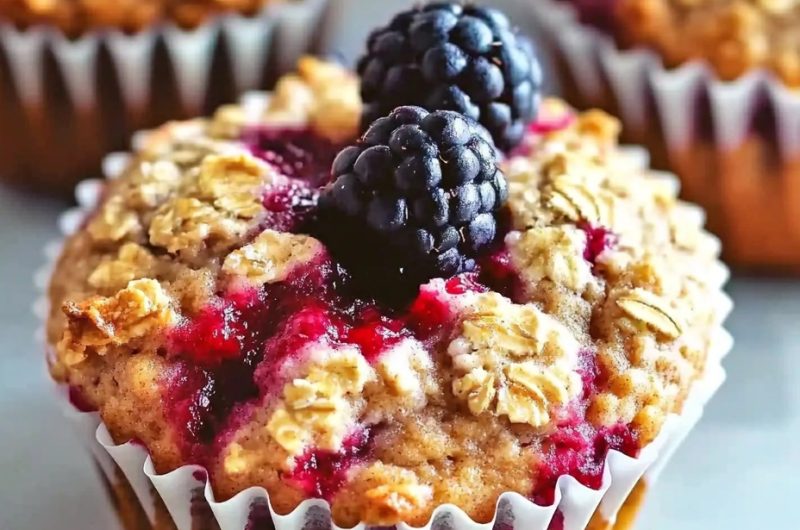 Berry Oatmeal Muffins
