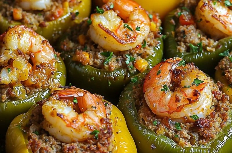 Cajun-Style Stuffed Bell Peppers