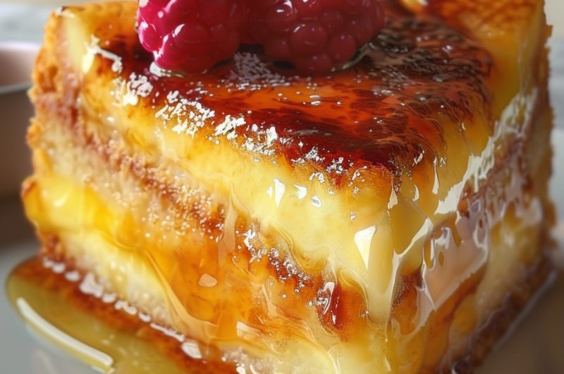 French Vanilla Crème Brûlée Layer Cake
