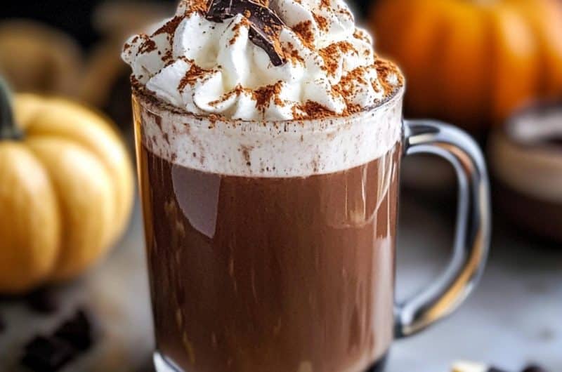 Copycat Starbucks Pumpkin Spice Hot Chocolate