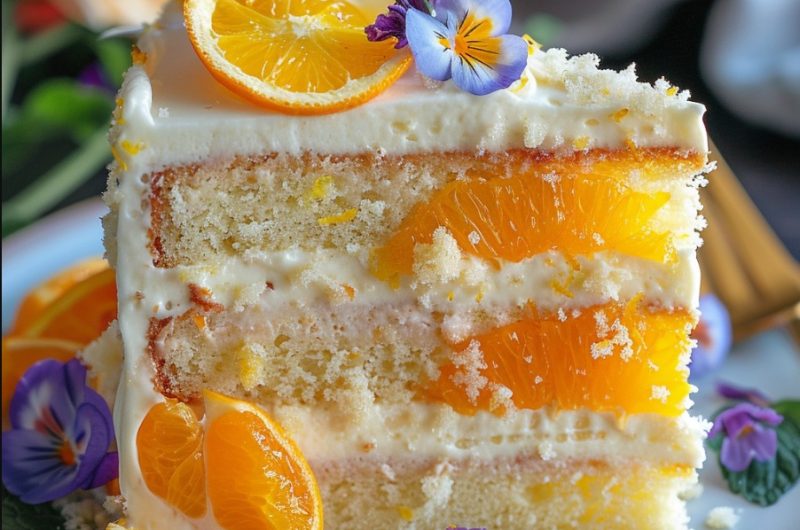 Sunset Citrus Bliss Cake