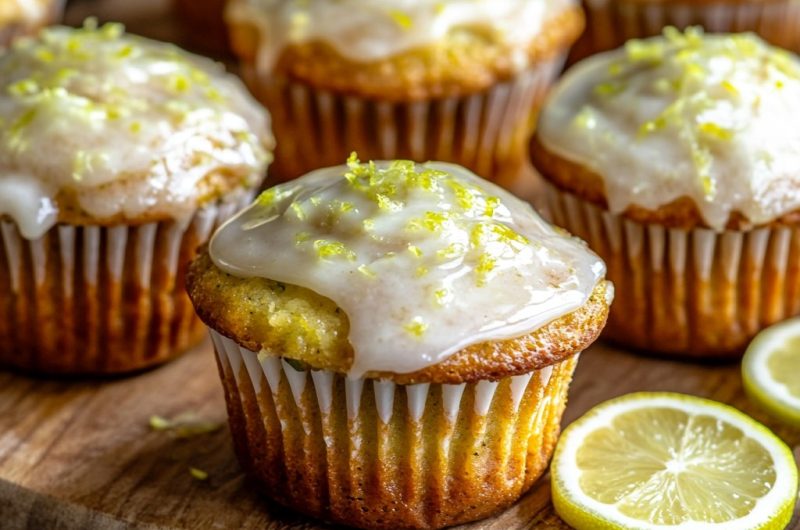 Citrus Zucchini Muffins with Lemon-Lime Glaze