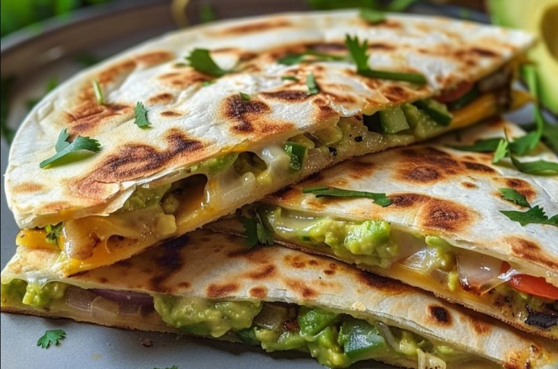 Cheesy Avocado Quesadillas:
