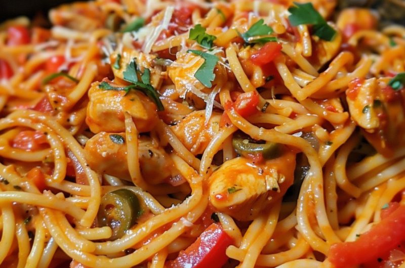 Mexican Chicken Spaghetti