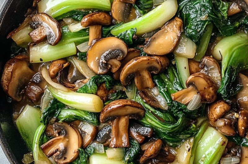 Savory Bok Choy and Mushroom Stir-Fry