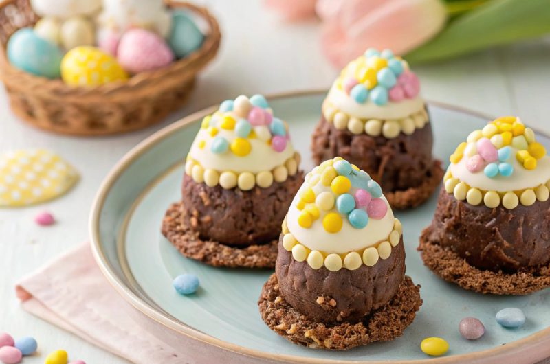 Easter Egg Chocolate Rice Krispie Treats