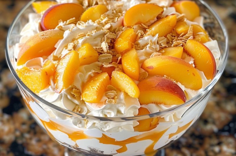 Peaches and Cream Trifle