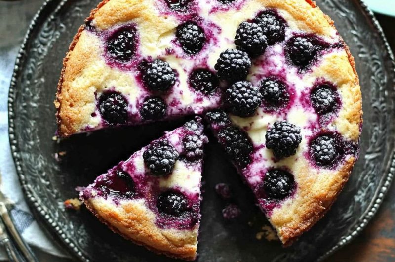 Blackberry Greek Yogurt Cake