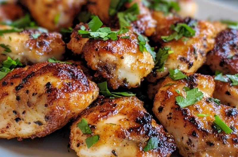 Nashville Hot Pepper Jelly Chicken Poppers