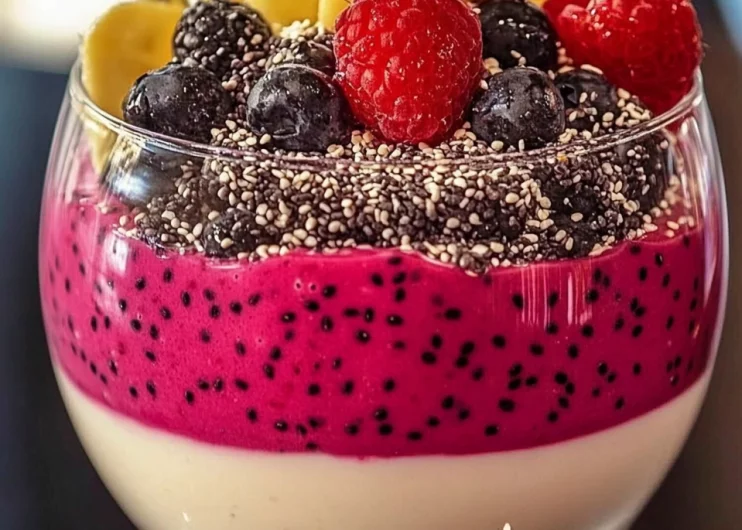 Raspberry Chia Protein Smoothie