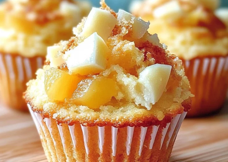 Coconut and Pineapple Cottage Cheese Muffins