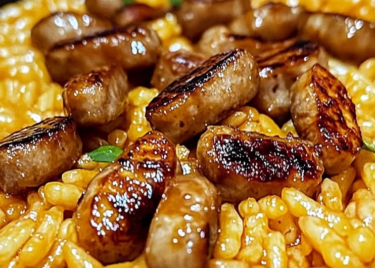 One-Pan Sweet & Tangy BBQ Sausage Rice