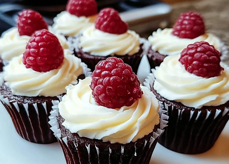 White Chocolate Raspberry Mousse Cups