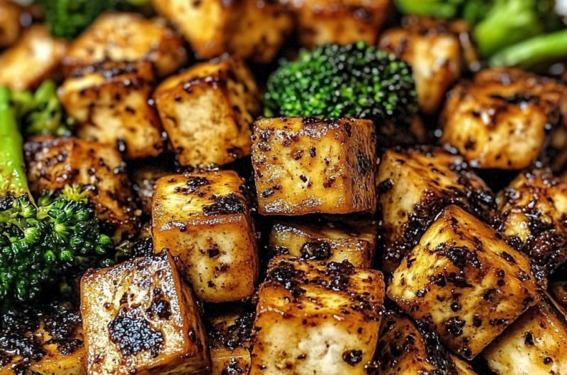 Black Pepper Tofu and Broccoli