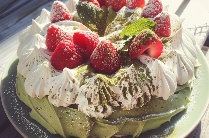 Matcha Cream Pavlova