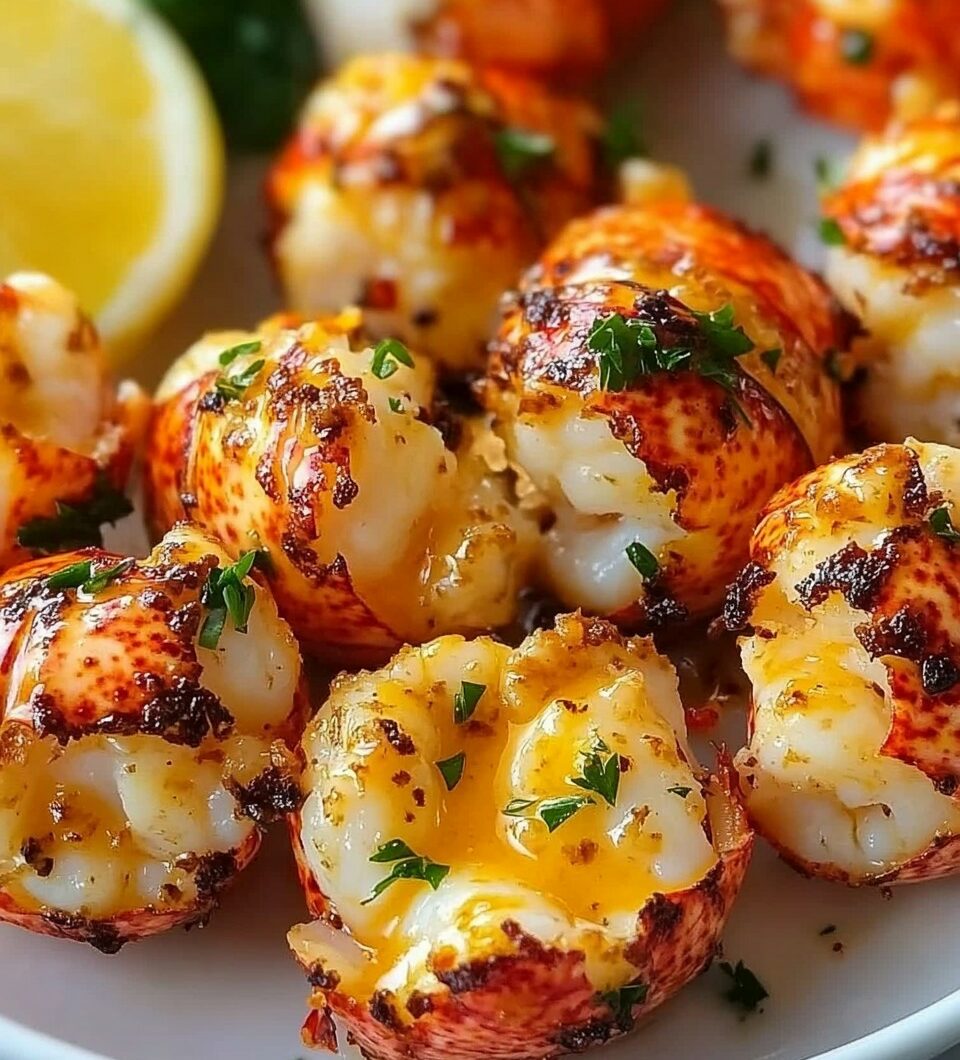 Lobster Bites with Garlic Butter Sauce