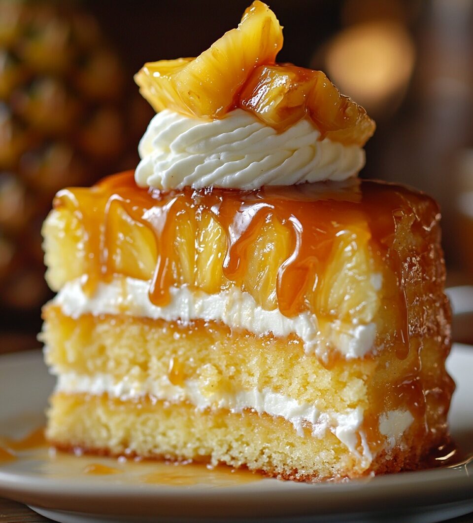 Pineapple Caramel Heaven Cake