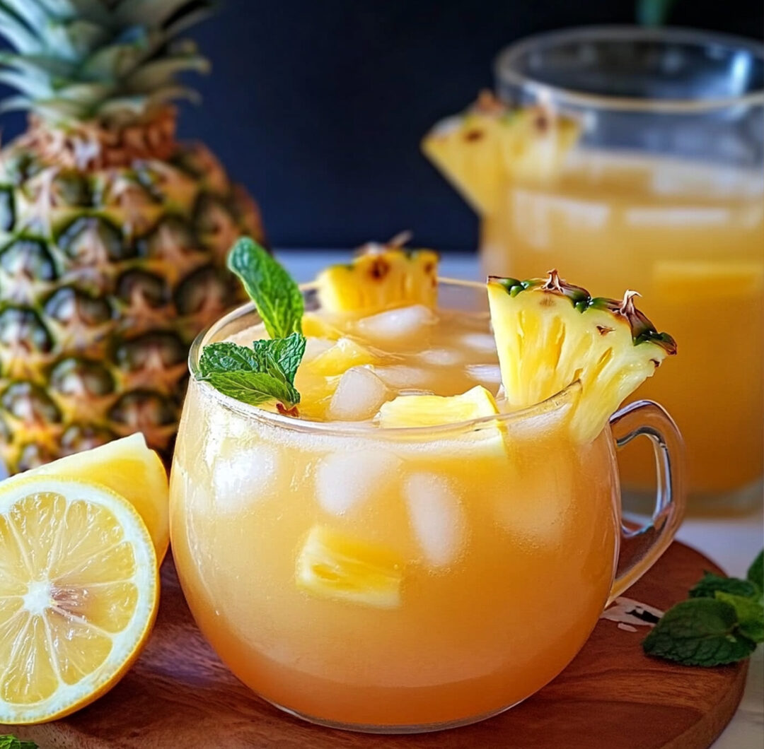 Tropical Pineapple Lemonade Punch