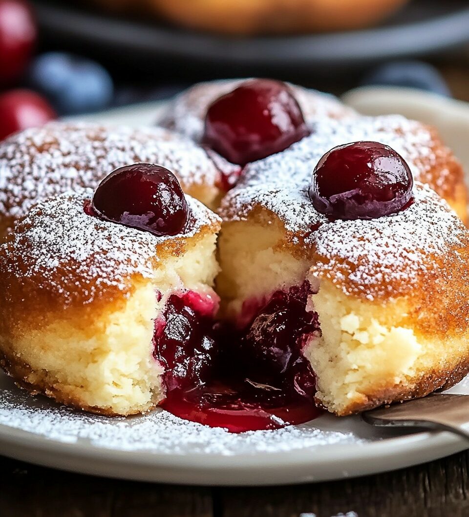 Deep Fried Cherry Filled Cheesecake