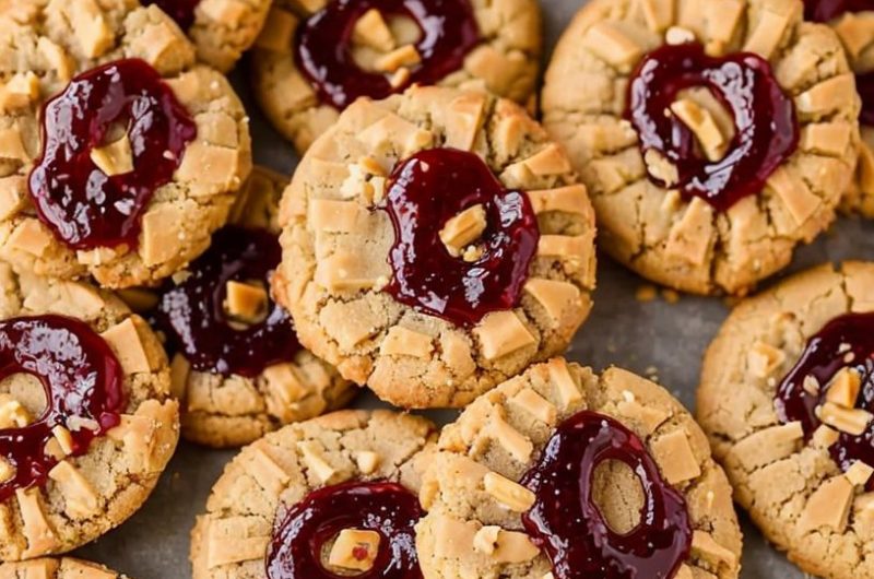 Peanut Butter and Jelly Cookies