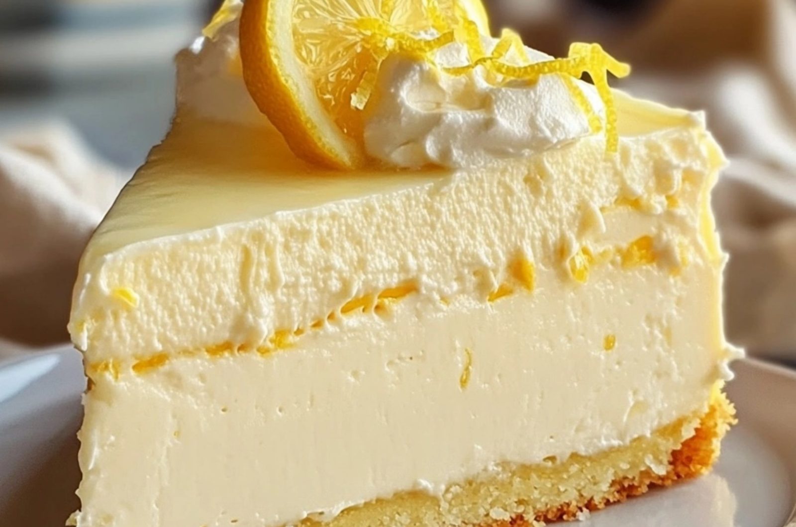 Luscious Lemon Cheesecake Cake