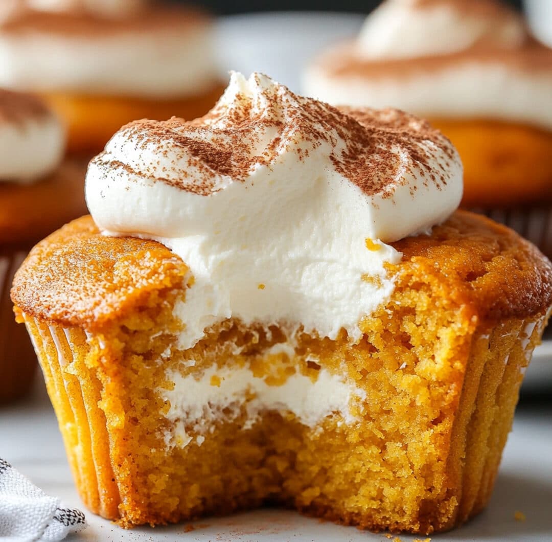 Impossible Pumpkin Pie Cupcakes